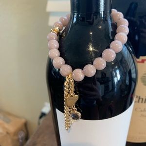 baby pink beaded bracelet